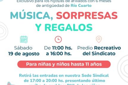 Se viene el Festejo del Día de las Infancias